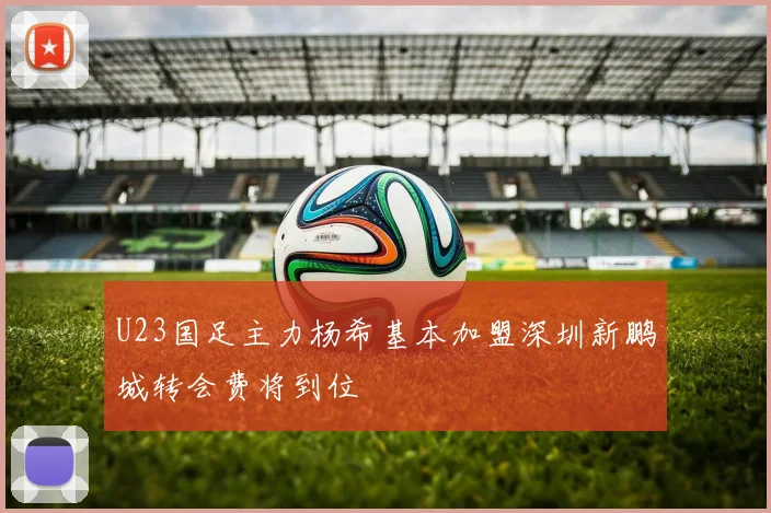 U23国足主力杨希基本加盟深圳新鹏城转会费将到位